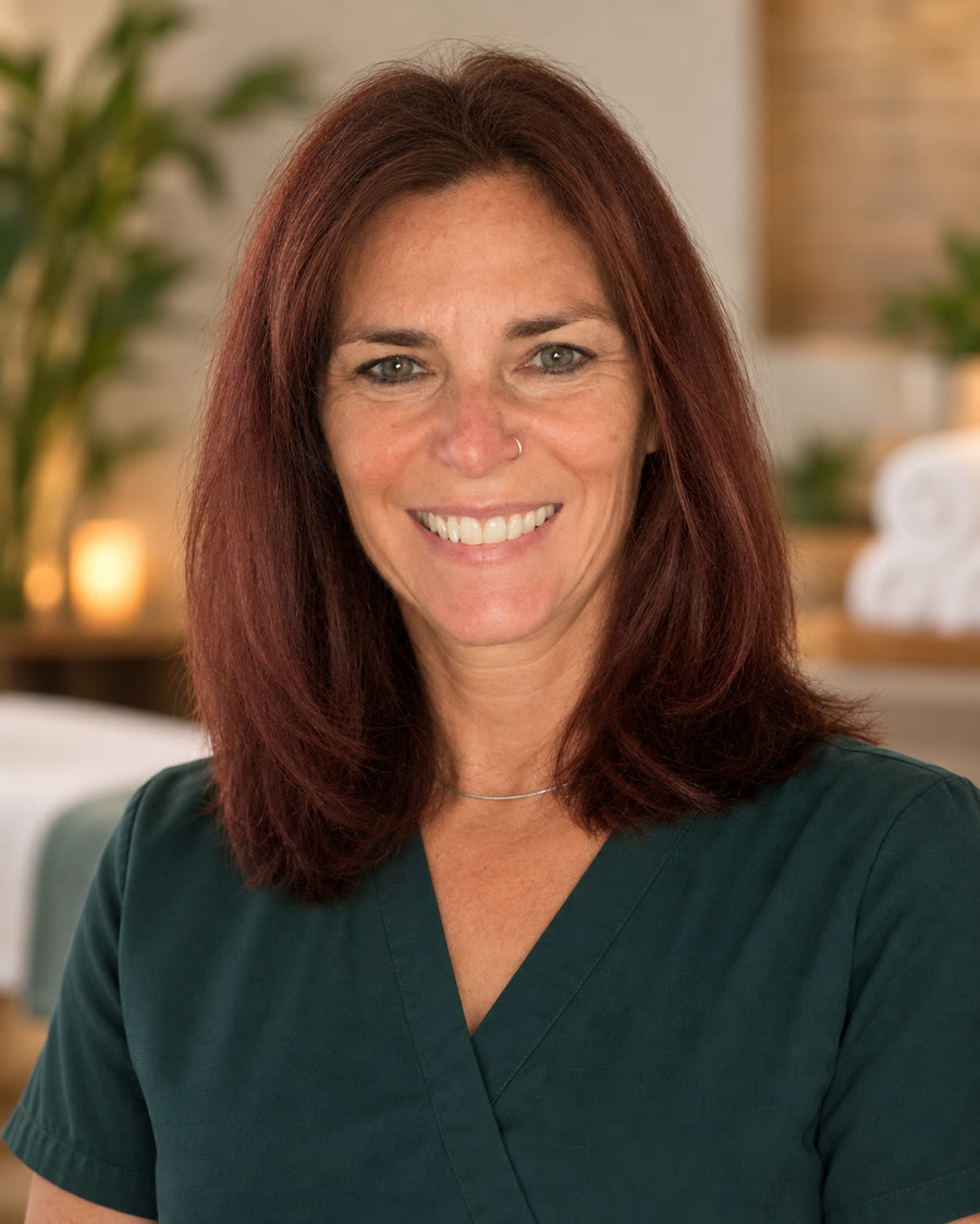 Chelsea Parkhurst, certified massage therapist, in her Santa Rosa studio